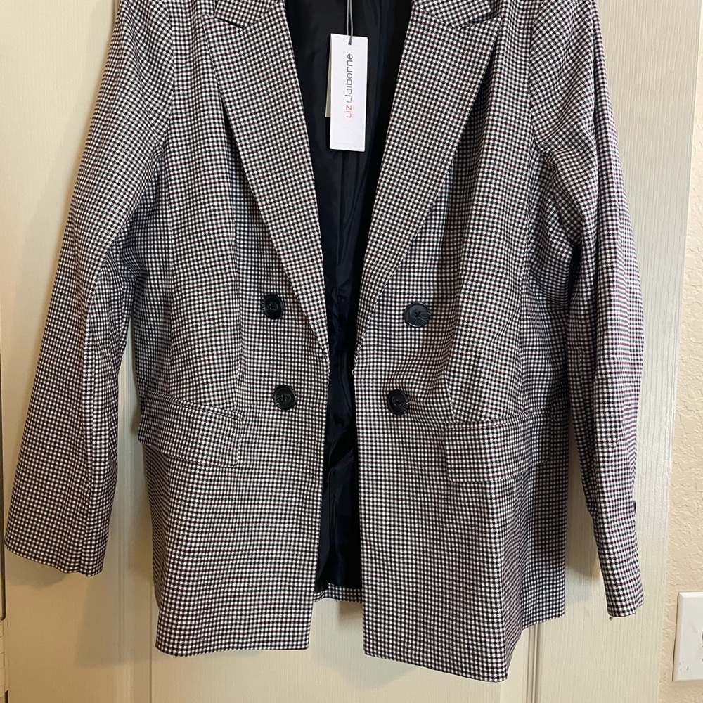 Liz Claiborne ready for work checkered blazer